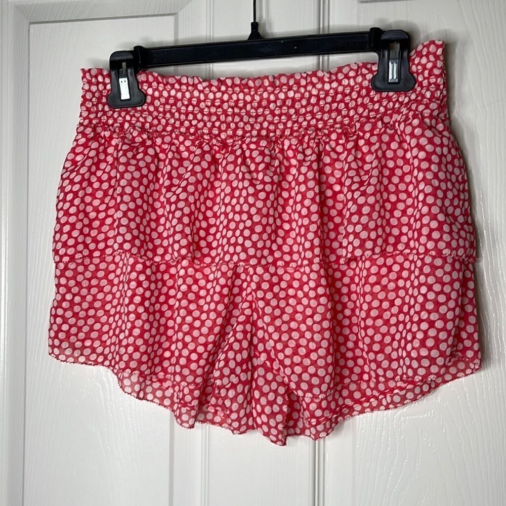 Aerie polka dot flirty tiered skort size S